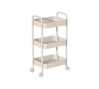 Carrello portautensili in metallo con 3 ripiani, per cucina, bagno, lavanderia e casa, per verdure, spezie e biancheria