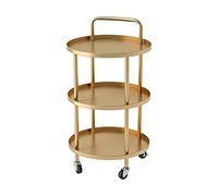 Carrello portautensili mobile a 3 ripiani con ruote a 360°, montaggio semplice senza attrezzi per soggiorno, camera da letto, balcone