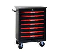Carrello portautensili multifunzionale a 7 cassetti con cuscinetti a rulli metallici, ideale per garage, officina, magazzino, officina riparazioni