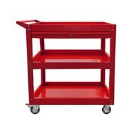 Carrello portautensili resistente a 3 livelli con cassetti, cassetta degli attrezzi per servizio commerciale per stoccaggio meccanico in garage, officina, magazzino