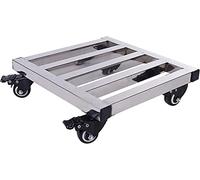 Carrello portavasi con ruote, Supporto for piante da interno ed esterno con ruote in acciaio inossidabile 25-50 cm(25CM)
