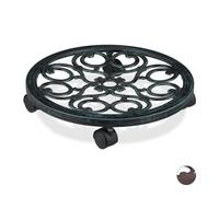 Carrello portavasi Supporto per piante Sottovaso mobile 4 ruote Antico 25 kg