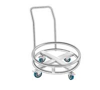 Carrello portavaso in acciaio inox - Supporto termico per pentole e contenitori per il latte, ideale per ristoranti e mense