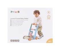 Carrello primi passi animali in legno