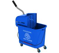 Carrello Pulizie con Secchio da 20 L e Strizzatore 60x27x70.5 cm Blu