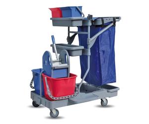 Carrello Pulizie Multiuso Storace 105 con Strizzatore IPC Tools - Hotel Ospedale