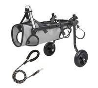 Carrello regolabile per cani disabili con ruote silenziose, imbracatura traspirante e design leggero in lega di alluminio, progettato esclusivamente per cani