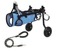 Carrello regolabile per cani disabili con ruote silenziose, imbracatura traspirante e design leggero in lega di alluminio, progettato esclusivamente per cani