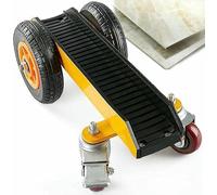 Carrello resistente con 4 ruote solide, capacità di carico di 300 kg, per il trasferimento sicuro di materiali in lamiera, vetro, compensato e porte