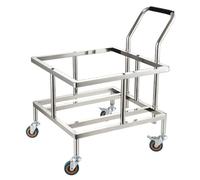 Carrello resistente con ruote per secchi, barili e secchi