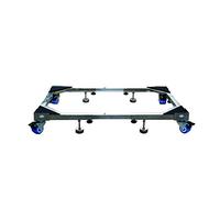 Carrello resistente per frigorifero e congelatore, regolabile, in acciaio inox, per asciugatrice e frigorifero, design universale, altezza 10,5 cm
