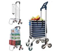 Carrello resistente per salire le scale, da 35 l, pieghevole, per viaggi, shopping e uso in ufficio, carrello portatile e versatile per un facile trasporto