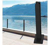 Carrello Saliscale Elettrico, Carrello A Mano su E Giù per Le Scale con Carico 220kg, Carrello Risparmio di Manodopera con Batteria Rimovibile 58v / 24ah / Nero / 58v, Mid Post, 135cm/53.1inch