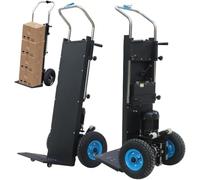 Carrello Saliscale Elettrico, Carrello Saliscale Manuale da 1200 W, per Salire E Scendere Le Scale, Carrello Saliscale Che Fa Risparmiare Fatica, Carico di 280 kg, Regolazione Continua dell