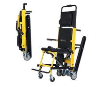 Carrello Saliscale Elettrico Cingolato,Sedia Per Salire E Scendere Le Scale Senza Sforzo,Carrello Saliscale Elettrico,Con Carrello Manuale E Carico Massimo Di 220 Libbre Yellow