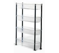 Carrello scaffale multiuso casa bagno slim stretto salvaspazio frutta verdura di