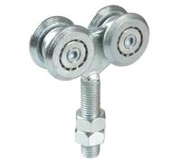 CARRELLO SCORREVOLE FISSO 4 CUSCINETTI 44MM RUOTE X PORTONI SCORREVOLI IBFM GA