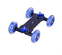Carrello scorrevole professionale leggero per fotocamera, supporta 10 kg, ad alta resistenza e ruote girevoli per tecniche di ripresa creative (posteriore)