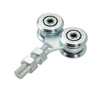 CARRELLO SCORREVOLE ZINCATO piccolo 4 RUOTE CUSCINETTI SUPPORTO PORTE CANCELLI