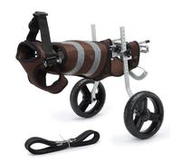 Carrello/sedia a Rotelle Regolabile per Cani a 2 Ruote, Sedia a Rotelle per Cani per Zampe Posteriori, Ausili per la Mobilità per Animali Domestici da 4 a 9 kg