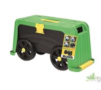 CARRELLO SGABELLO CONTENITORE 59x23xH30 CM 4IN1 MULTIUSO RESISTENTE GIARDINO