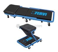 CARRELLO SGABELLO LETTINO SOTTO MACCHINA SOTTAUTO 2 IN 1 OFFICINA FERVI 0645/SS