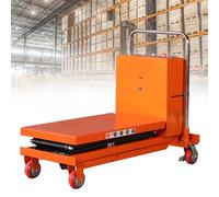 Carrello Sollevatore Capacità di Sollevamento Idraulico fino a 150kg, Piattaforma Elevatrice in Acciaio, Tavola 700x450mm, Altezza di Sollevamento 700x450mm, per Officina/Magazzino Electric
