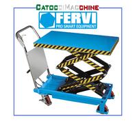 CARRELLO SOLLEVATORE CON PIATTAFORMA A DOPPIO PANTOGRAFO FERVI 0467