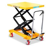 Carrello Sollevatore Manuale Idraulico per Magazzino | Stile Carrello, Pompa a Pedale, Ruote Girevoli, Valvola Discesa(Style12-90.5x70x158cm-350kg)