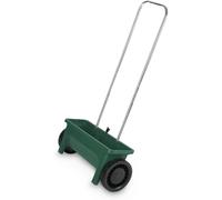 CARRELLO SPARGI CONCIME SALE CONCIMATORE MANUALE SEMINATORE PVC CON RUOTE 12 LT