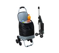 Carrello Spesa 3 Ruote Impermeabile In Tessuto Pvc Bicolore