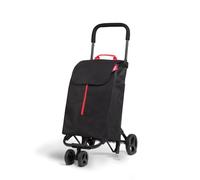 CARRELLO SPESA 50 LITRI "TWIN" 4 RUOTE portata fino a kg.30 COLORE NERO COMPATIBILE CON GI MI