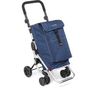 Carrello Spesa Foppapedretti 6 ruote 48x40x110 Alluminio Blue Jeans 9702001100
