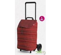 CARRELLO SPESA GIMI EASY ROSSO PORTASPESA COMPATTO PIEGHEVOLE 40 LT 30 KG