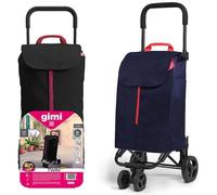 Carrello Spesa Gimi Twin 4 Ruote 50L Porta Spesa Antipioggia Resistente Colorato