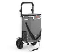 Carrello Spesa Pieghevole 50LT Borsa Termica Trolley Porta Spesa 2Ruote Grigio