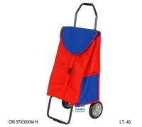 CARRELLO SPESA TROLLEY PORTASPESA SPEEDY 2 MODELLO CLASSICO CON 2 RUOTE ANTIURTO