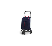 Carrello Spesa Twin Gimi 4 Ruote Portatile 50L Blu Resistente Grande Portaspesa