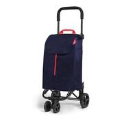 New Twin Trolley Per La Spesa Nero In Tela Da 50lt Con Portata Fino a 30kg