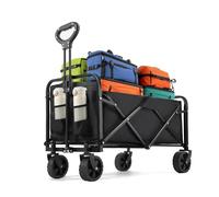 Carrello Spiaggia Ruote Grandi, Carrello da Spiaggia Pieghevole Braccioli Regolabili, per Campeggio all'aperto sulla Spiaggia del Giardino