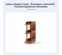 Carrello Stretto a più Ripiani Salvaspazio Carrellino a Tre Ripiani