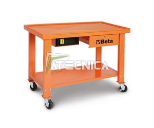 Carrello tavolo recupero liquidi Beta CB52 con due tiretti e vasca estraibile