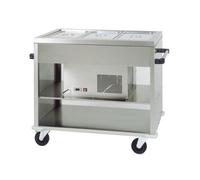 Carrello termico servizio inox ristorante hotel cm 124x72x94 RS0545
