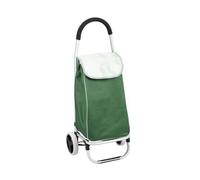 Virsus Carrello portaspesa 4533, capacità 45 Litri e 30 Kg, trolley richiudibile per la spesa in Alluminio e tessuto con 2 ruote e presa ergonomica in spugna, Vari Colori (Verde)