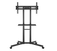 Carrello TV da pavimento for montaggio su TV LCD LED al plasma da 32-70 pollici con supporto for DVD