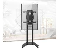 Carrello TV Mobile Su Rotelle - Supporto Da Pavimento - Supporto TV Portatile Da Pavimento, Supporto Per Schermo Rotante Orizzontale E Verticale, Per Schermo Piatto LED Da 32-60 Pollici