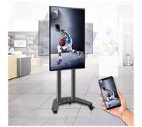 Carrello TV Mobile Su Rotelle - Supporto Da Pavimento - Supporto TV Portatile Da Pavimento, Supporto Per Schermo Rotante Orizzontale E Verticale, Per Schermo Piatto LED Da 32-60 Pollici