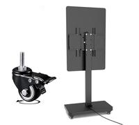 Carrello TV Mobile Su Ruote - Supporto Girevole For Schermo Orizzontale E Verticale, For Schermi Piatti LED Da 32 A 65 Pollici, Fino A 100 Kg
