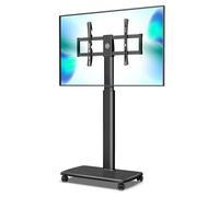 Carrello TV Portatile Su Ruote - Supporto Da Pavimento LCD Con Supporto Girevole, Angolo Universale Da 37 A 70 Pollici For Camera Da Letto, Esterno, Piccolo Dormitorio(B)