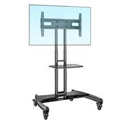Carrello Tv Regolabile In Alluminio Per Schermi Lcd E Al Plasma Da 32"-75" Supporto Mobile Con Design Ava1500-60-1P Perfetto Per L'Uso In Casa E In Ufficio
